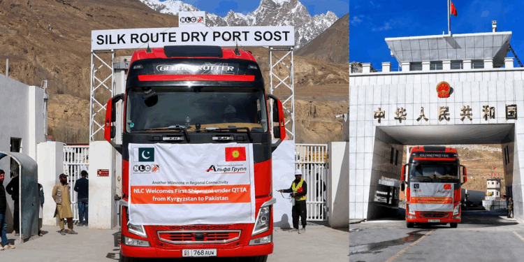 Pakistan Receives First Kyrgyz Truck Shipment via China Under QTTA
