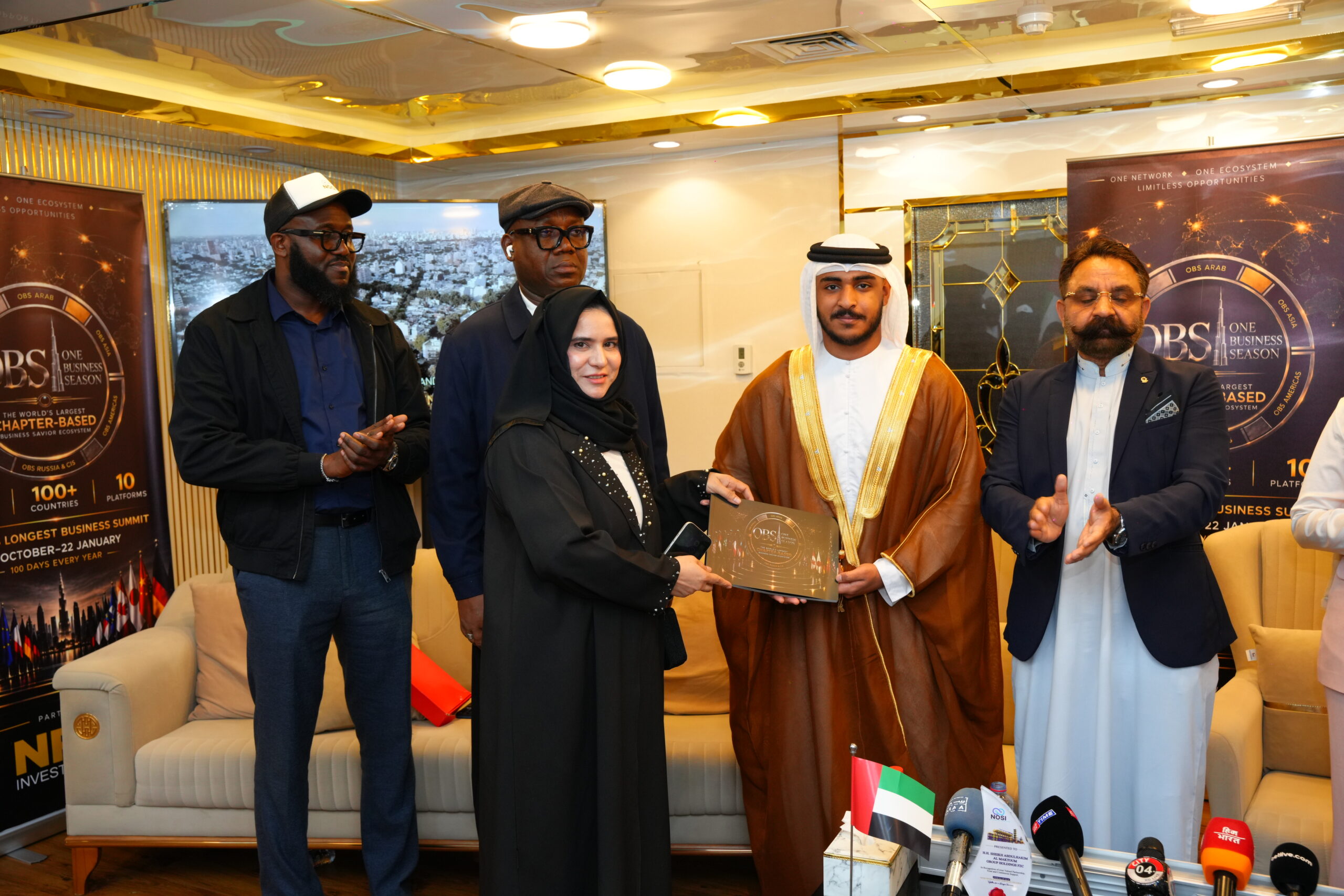 Sheikh Maktoum Al Maktoum Joins Grand Event Featuring International Speakers, Golden Ribbon Cutting and Drone Show