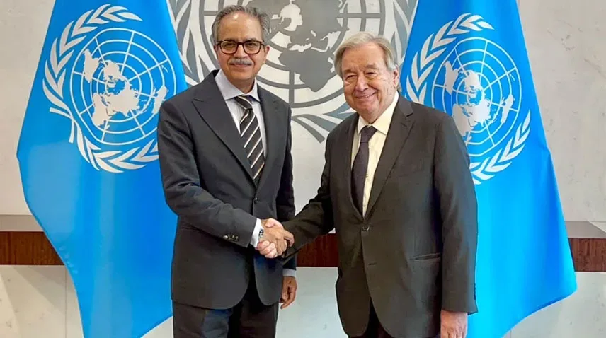 Guterres Hails Pakistan’s Mediation Efforts as Envoy Asim Iftikhar Meets UN Chief